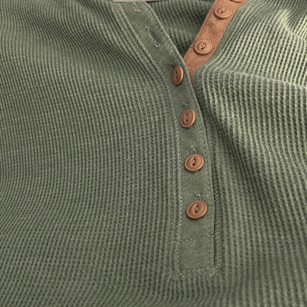 #271, Lauren Ralph Lauren green, ribbed fit and flare dress, size L - Picture 3 of 4
